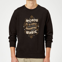 Harry Potter Words Are, In My Not So Humble Opinion Sweatshirt - Black - S