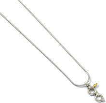 Harry Potter Silver Plated Lightning Bolt with Glasses Necklace