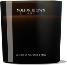 Molton Brown Delicious Rhubarb & Rose Luxury Scented Candle - 600 g