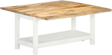 vidaXL Tavolino Estensibile Bianco 90x(45-90)x45 cm in Legno di Mango