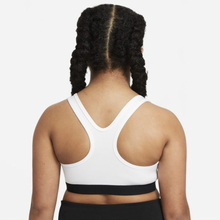 Nike Swoosh Older Kids' (Girls') Sports Bra (Extended Size) - White