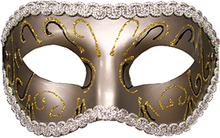 S&M - Grey Masquerade Mask