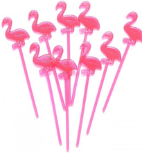24 Stk Cocktailpinnar till Drinkar och Mat 8 cm - Pink Flamingo