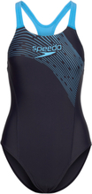 Womens Medley Logo 1 Piece Sport Swimsuits Navy Speedo