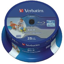 Verbatim Blu-ray Wide Inkjet Printable Single layer 6x 25GB 25 Packa Axel