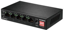Edimax Long Range 5-Port Fast Ethernet Switch med 4 PoE+ portar & DIP Switch