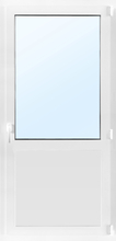 Dörr med fönster 3-glas - Inåtgående med tilt - PVC - U-värde 0,96 7x18