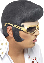 Elvis Presley Latex Huvudplagg med Glasögon