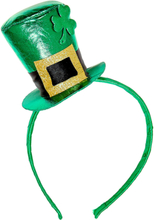 Grønn St. Patricks Mini Flosshatt