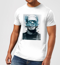 Universal Monsters Frankenstein Glitch Men's T-Shirt - White - 5XL