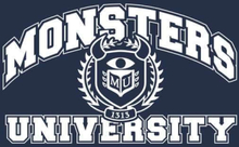 Monsters Inc. Monsters University Student Men's T-Shirt - Navy - S - Navy