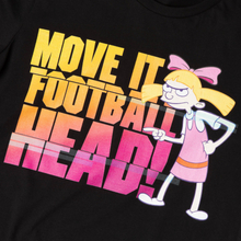 Nickelodeon Hey Arnold Move It Football Head Women's T-Shirt - Black - 3XL