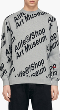 Alife - Alife®/Shop Art Museum Jacquard Crew - Grå - L