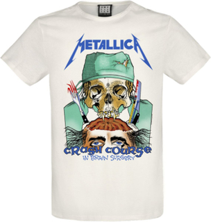 Metallica - Amplified Collection - Crash Course In Brain Surgery -T-skjorte - beige