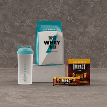 Whey Protein Starter Pack - Peanut Butter - Shaker - Natural Chocolate
