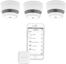 Startpaket Cavius Smart Alarm med hub och 3 st brandvarnare