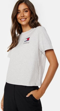 TOMMY JEANS BXY Graphic Flag Tee PJ4 Silver Grey Htr XS