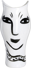 Kosta Boda - Open Minds vase 36 cm hvit/sort