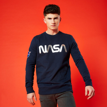NASA Metallic Logo Unisex Sweatshirt - Navy - S