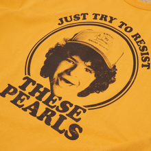Stranger Things Dustin's Pearls Women's T-Shirt - Mustard - M