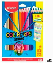 Färgpennor Maped Color' Peps Multicolour 24 Delar