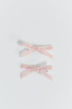 Gina Tricot - 2-pack velvet bow clip - hårklemmer - Pink - ONESIZE - Female