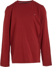 Ls Pijama With Woven Pants Tops T-shirts Long-sleeved T-Skjorte Red Tommy Hilfiger