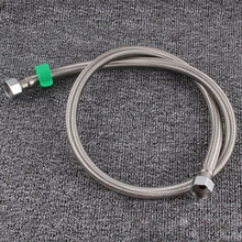 1.5m Steel Hat 304 Stainless Steel Metal Knitting Hose Toilet Water Heater Hot And Cold Water High Pressure Pipe 4/8 Inch DN15 Connecting Pipe
