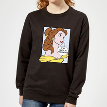 Disney Beauty And The Beast Princess Pop Art Belle Women's Sweatshirt - Black - S