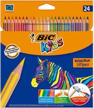 Färgpennor Bic Kids Evolution Stripes Multicolour 24 Delar