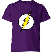 Justice League Flash Logo Kids' T-Shirt - Purple - 3-4 Years - Purple
