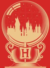 Harry Potter Hogwarts Snowglobe Sweatshirt - Red - L