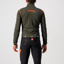 Castelli Alpha Ros 2 Jacket - M - Military Green/Fiery Red-Silver