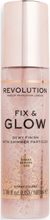 Revolution Fix & Glow Setting Spray Settingspray Sminke Nude Makeup Revolution*Betinget Tilbud
