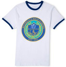 Riverdale Riverdale High Unisex Ringer T-Shirt - White / Blue - XS - White