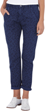 SCOTCH & SODA X MAISON SCOTCH Amsterdam Blauw Hose stylische Damen 5-Pocket-Hose mit Animal-Muster Blau