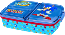 Sonic Multi Compartment Sandwich Box Home Meal Time Lunch Boxes Blå Sonic*Betinget Tilbud