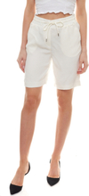 soyaconcept Shorts Hose sommerliche Damen Freizeit-Shorts mit Bindeband Weiß