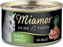 Miamor Feine Filets 6 x 100 g - Huhn & Schinken in Jelly