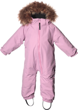 Isbjörn of Sweden Toddler Padded Jumpsuit Frost Pink Overalls 80