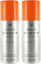 David Beckham Instinct Sport Duo 2 x Deospray 150ml