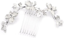 Ivory & Co Peony Haircomb Silver One size