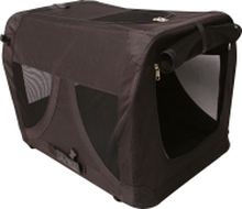 Hundbur M-Pets Comfort Crate Canvas Svart L 71cm