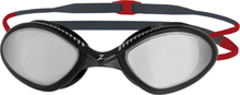 Zoggs Tiger Titanium Mirrored Goggle Black/Red/Mirror Smoke Sportsbriller Regular