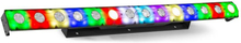LCB14 LED bar 14x 3W varmvit och 56x SMD RGB LEDs svart
