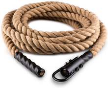 CAPITAL SPORTS Power Rope H6 med Krokar 6m 3,8 cm Hampa Bogserlina Krokar