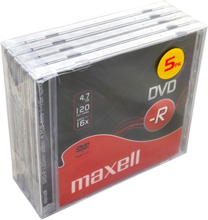 Maxell DVD-R 4.7GB 5-pack JewelCase