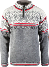 Dale of Norway Dale of Norway Men's Vail Sweater Smoke/Raspberry/Off White Langermede trøyer S