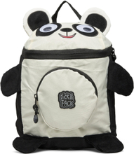 Panda Shape Black Backpack Accessories Bags Backpacks Multi/mønstret Pick & Pack*Betinget Tilbud