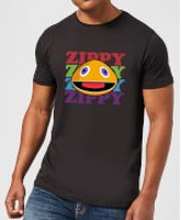 Rainbow Zippy Club Men's T-Shirt - Black - XXL - Black